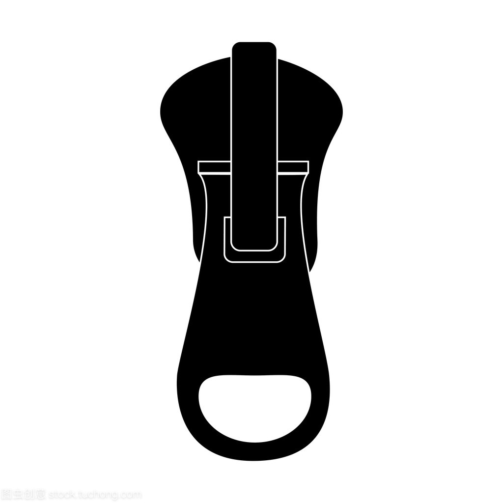 拉鏈拉鏈齒縫紡織矢量圖形圖標