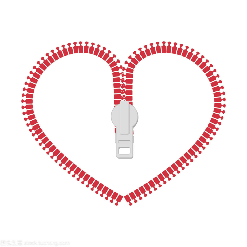 拉鏈拉鏈心愛的心矢量圖形圖標(biāo)